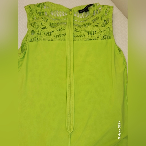Boston Proper Sleeveless Crochet Dress - Vibrant Green size M. #E04 - Picture 16 of 16